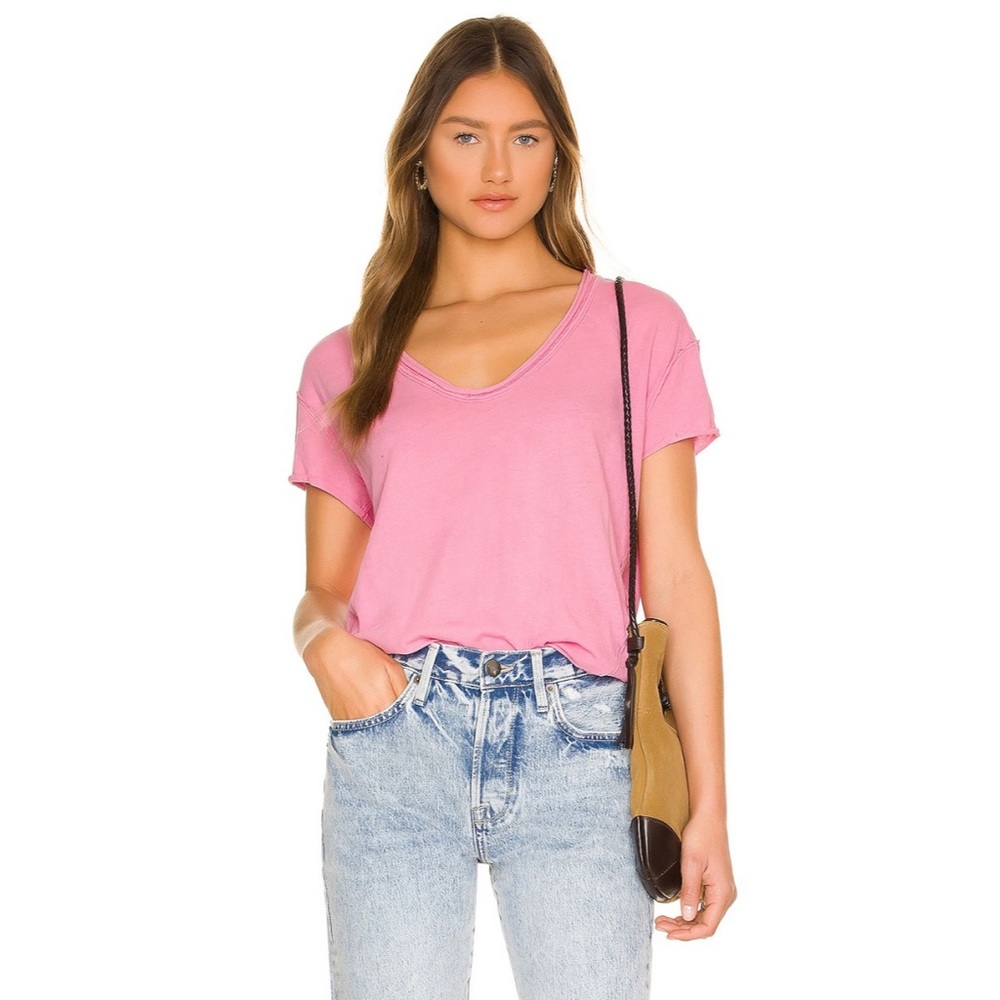 Free People Bring It On Tee in Pink